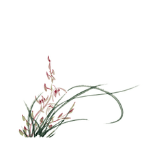 水墨兰花素材